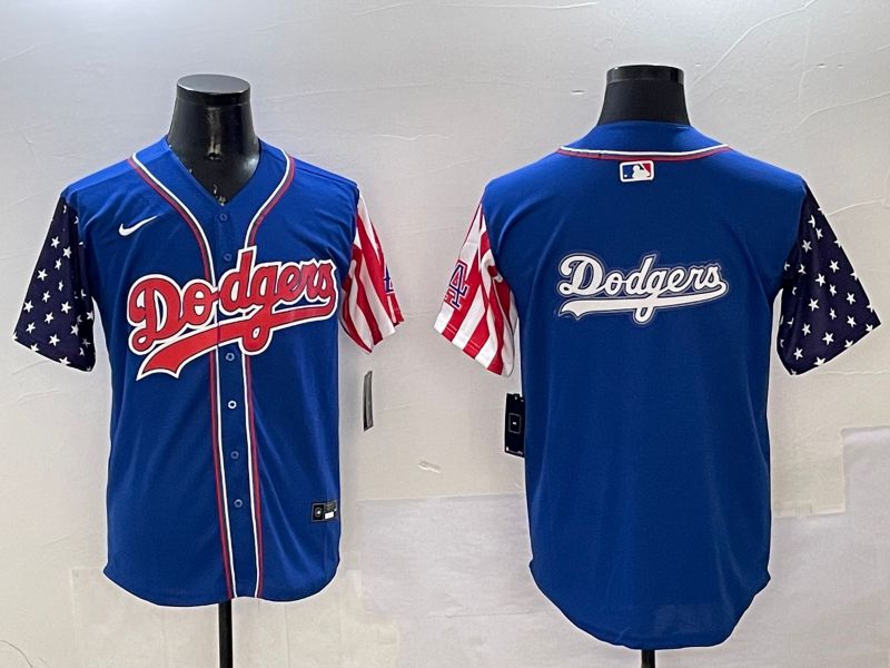 Men Los Angeles Dodgers Blank Blue a generation of national flags Joint name 2025 Nike MLB Jersey style 13->los angeles dodgers->MLB Jersey